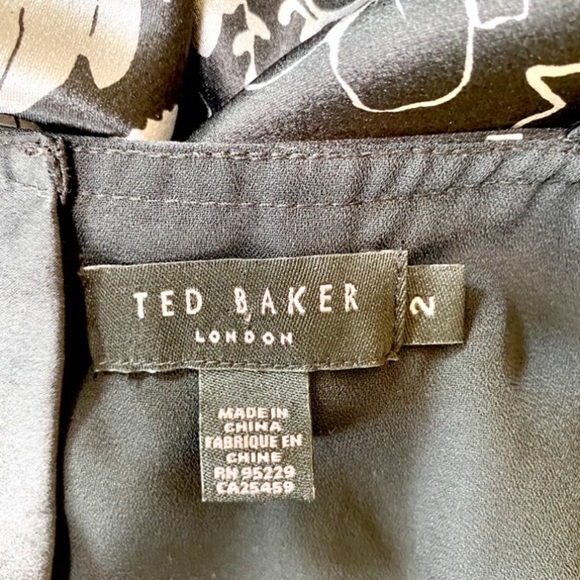 🌺TED BAKER 100% Silk Dress Size 6 🌺 This Ted Baker Silk Dress is GORGEOUS ! 🌺 - Picture 2 of 14